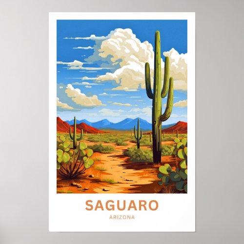 Saguaro Arizona Travel Print