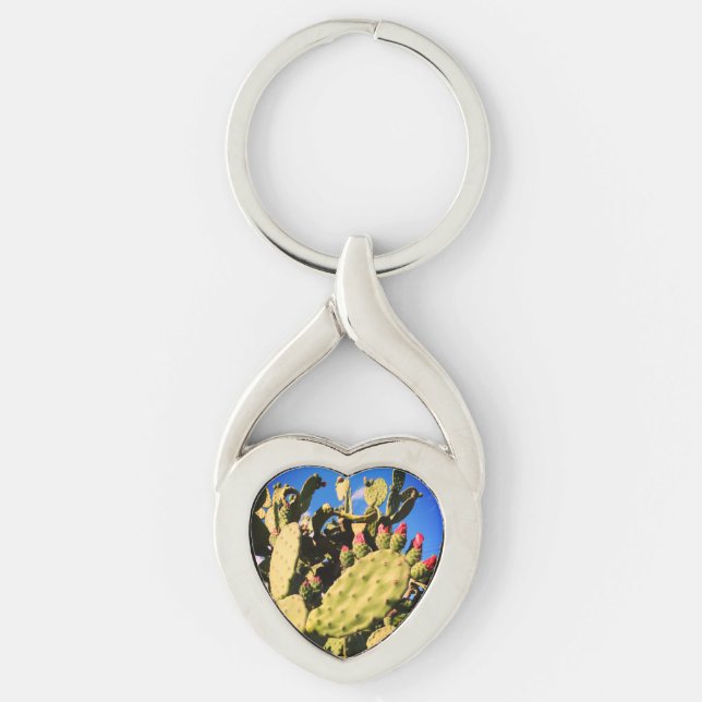 Saguaro Cacti, Cactus Plants  Keychain (Front)