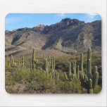 Saguaro Cactus And Catalina Mountains, Tucson Az Mouse Pad at Zazzle