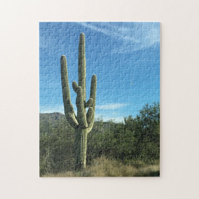 Saguaro Cactus Arizona Desert Scenic Puzzle