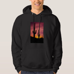 Saguaro cactus at sunrise, Arizona Hoodie