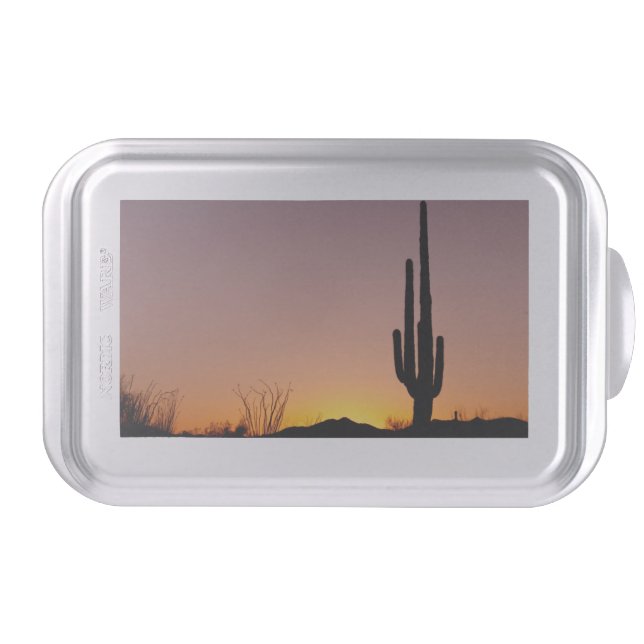 Saguaro Cactus at Sunset Cake Pan (Front)
