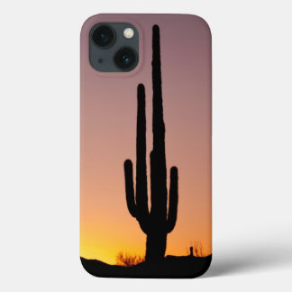 Saguaro Cactus at Sunset iPhone 13 Case