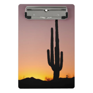 Saguaro Cactus at Sunset Mini Clipboard