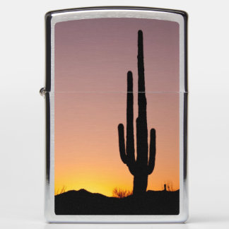 Saguaro Cactus at Sunset Zippo Lighter