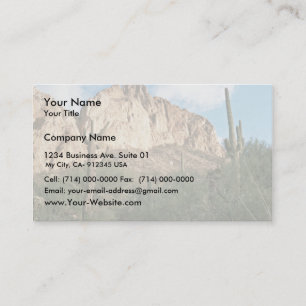 Saguaro Cactus Business Card