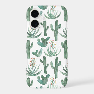 Saguaro Cactus Desert Aloe Watercolor iPhone 17 Case
