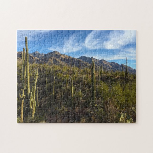 Saguaro Cactus National Park Arizonia. Jigsaw Puzz Jigsaw Puzzle (Horizontal)