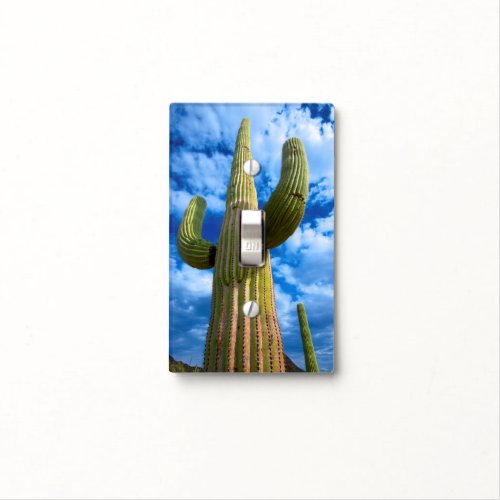 Saguaro cactus portrait Arizona Light Switch Cover