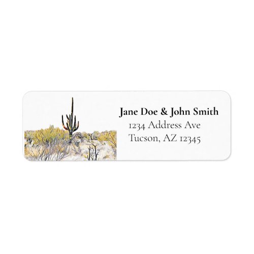 Saguaro Cactus Return Address Labels