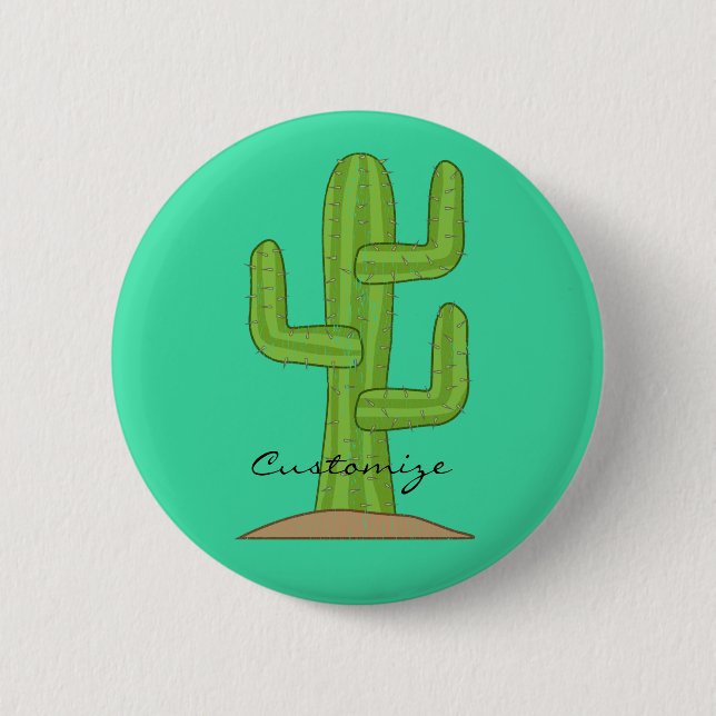 Saguaro Cactus Thunder_Cove Button (Front)