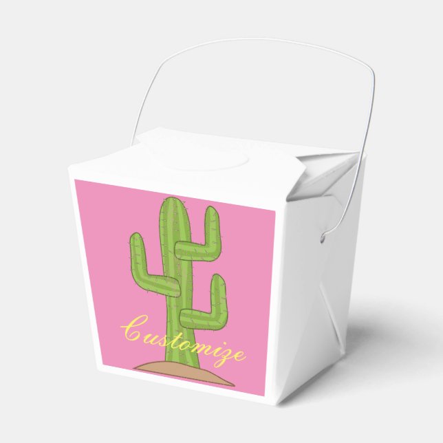 Saguaro Cactus Thunder_Cove Favor Boxes (Front Side)