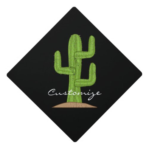 Saguaro Cactus Thunder_Cove Graduation Cap Topper