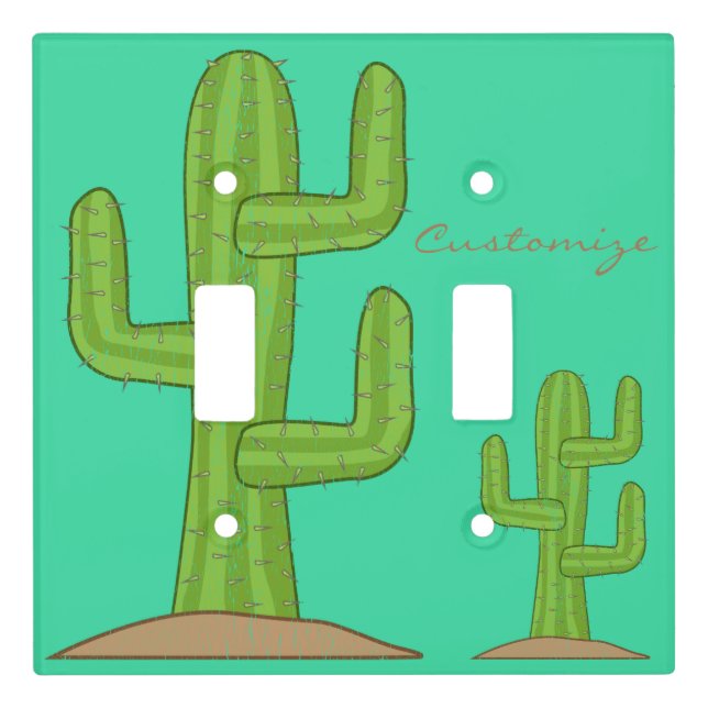 Saguaro Cactus Thunder_Cove Light Switch Cover (Front)