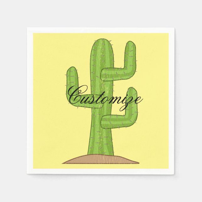 Saguaro Cactus Thunder_Cove Napkins (Front)