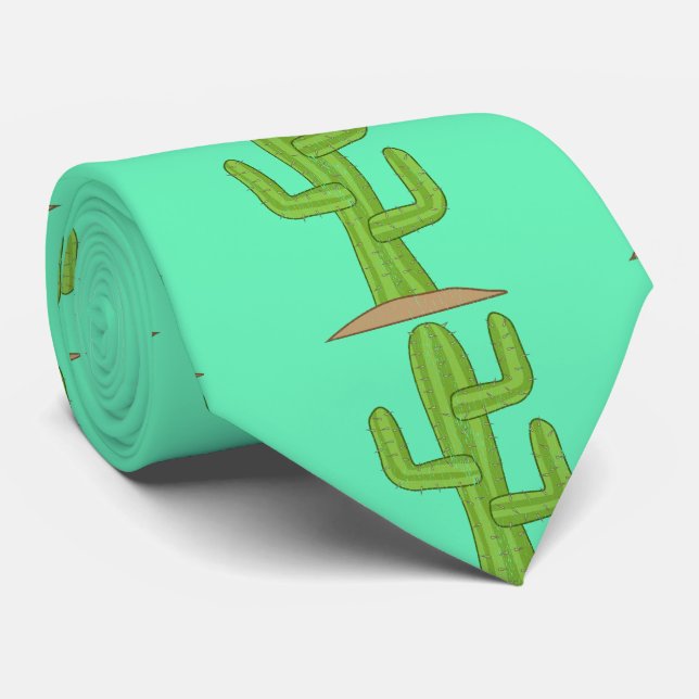 Saguaro Cactus Thunder_Cove Neck Tie (Rolled)