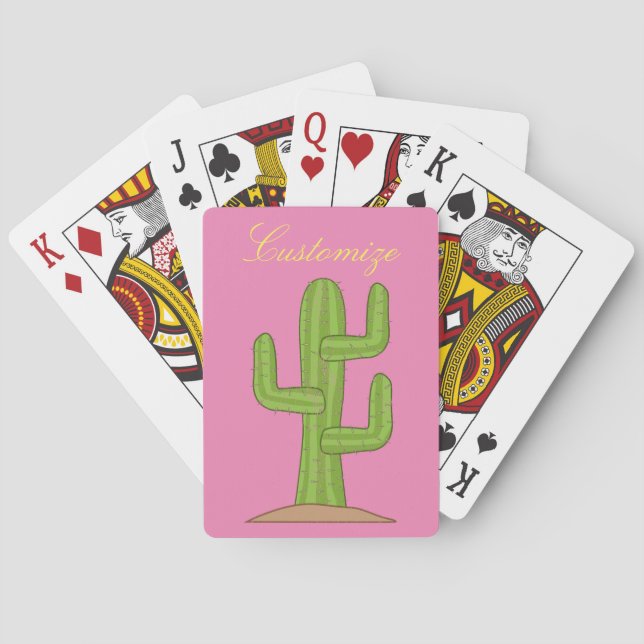Saguaro Cactus Thunder_Cove Poker Cards (Back)