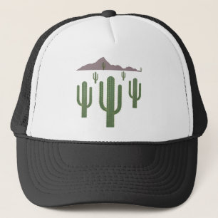 Saguaro Christmas Lights Trucker Hat