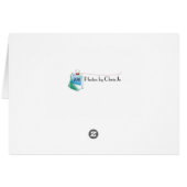 Saguaro Desert Sunset Photo Greeting Card (Back Horizontal)