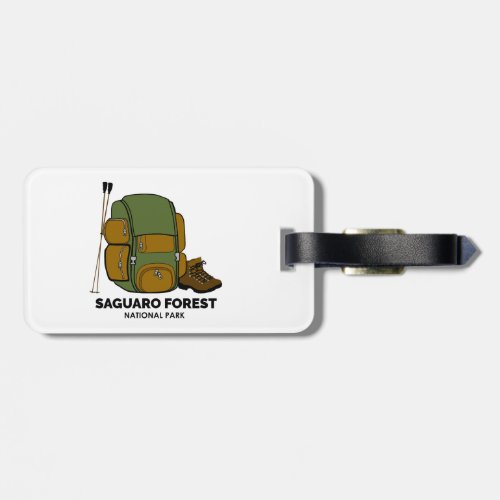 Saguaro Forest National Park Backpack Luggage Tag