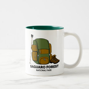 Saguaro Forest National Park Backpack Two-Tone Coffee Mug
