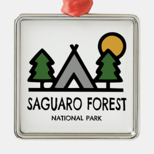 Saguaro Forest National Park Metal Ornament