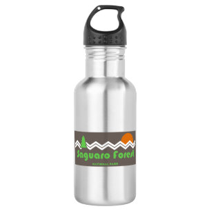 Saguaro Forest National Park Retro Stainless Steel Water Bottle
