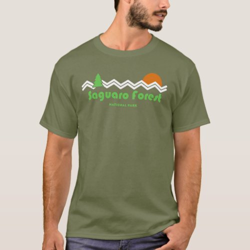 Saguaro Forest National Park Retro T_Shirt