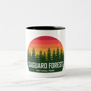 Saguaro Forest National Park Two-Tone Coffee Mug