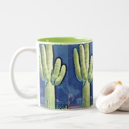 Saguaro In Cartoon Coffee Mug