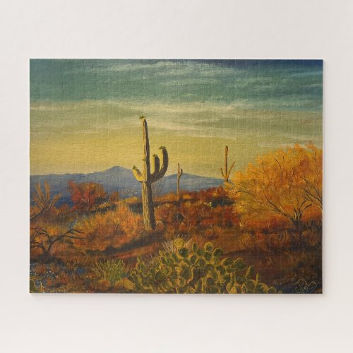 Saguaro in the Arizona Desert by Gary Poling Jigsaw Puzzle