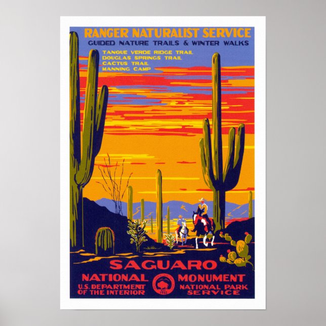 Saguaro National Monument Poster (Front)