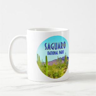 Saguaro National Park Arizona Cactus Vintage Coffee Mug