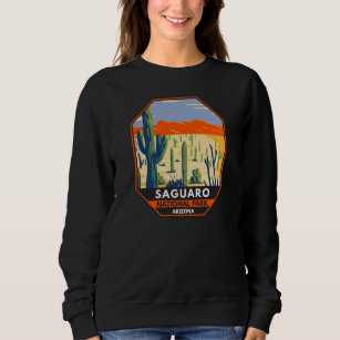 Saguaro National Park Arizona Giant Cactus Vintage Sweatshirt
