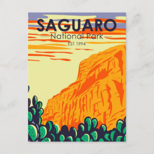 Saguaro National Park Arizona Prickly Pear Cactus Postcard