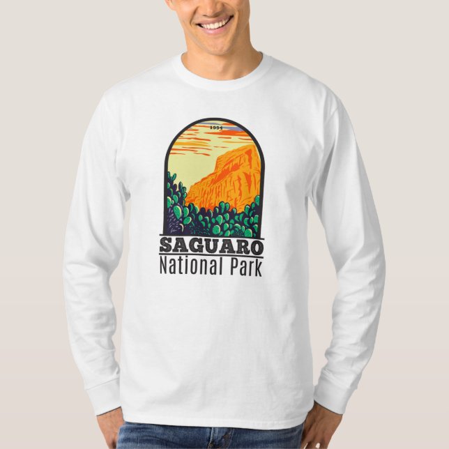 Saguaro National Park Arizona Prickly Pear Cactus T-Shirt (Front)