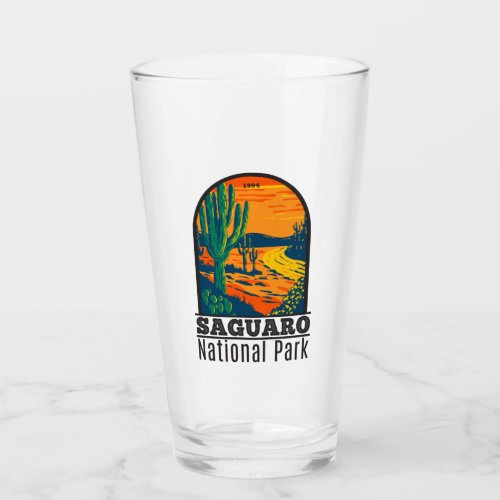 Saguaro National Park Arizona Vintage  Glass