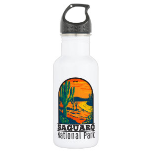 Saguaro National Park Arizona Vintage  Stainless Steel Water Bottle