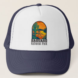 Saguaro National Park Arizona Vintage  Trucker Hat