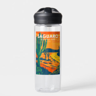 Saguaro National Park Arizona Vintage Water Bottle