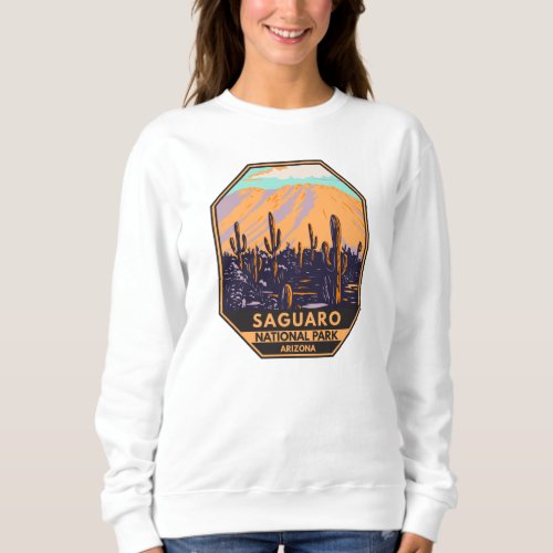 Saguaro National Park Arizona Wasson Peak Vintage Sweatshirt