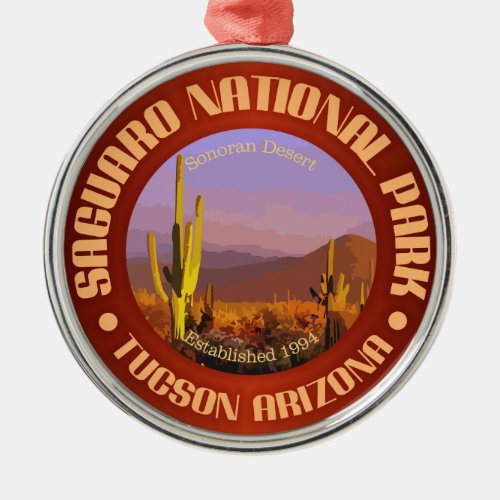 Saguaro National Park C Metal Ornament