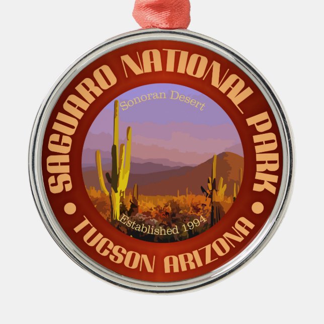 Saguaro National Park (C) Metal Ornament (Front)