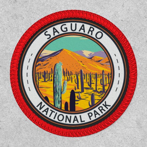 Saguaro National Park Cacti In Spring Badge