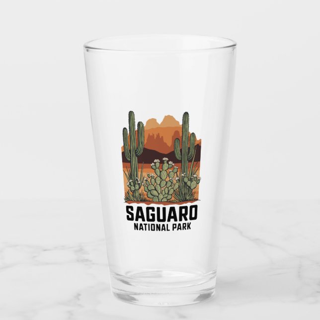 Saguaro National Park Cactus Glass (Front)