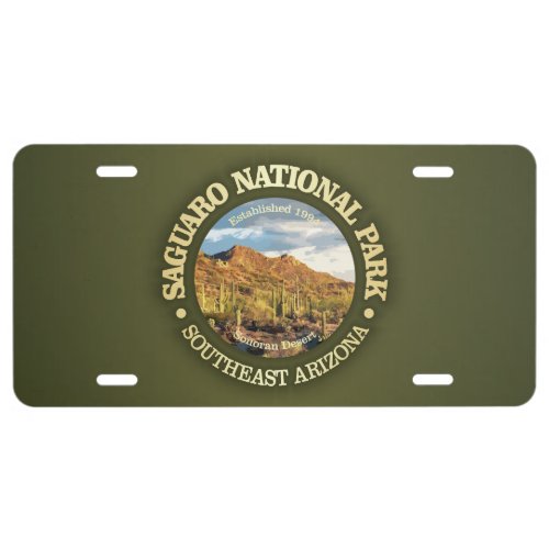 Saguaro National Park NP2 License Plate