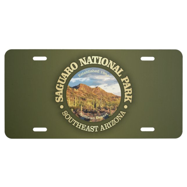 Saguaro National Park (NP2) License Plate (Front)
