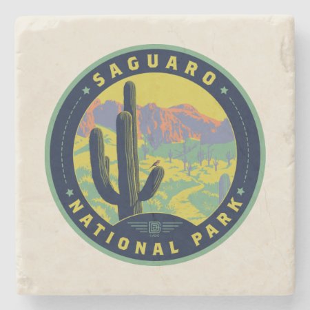 Saguaro National Park Stone Coaster