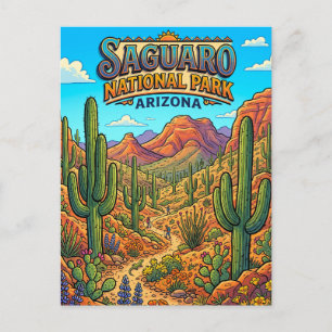 Saguaro National Park Tucson Arizona Postcard