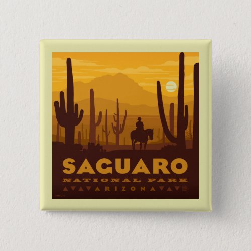 Saguaro Square National Park  Arizona Button